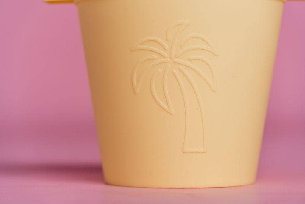 Palm beach bucket / pail: Yellow Coast Kids 