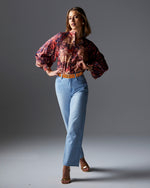 Berry Kiss Blouse - Floral Blouse Fate + Becker 