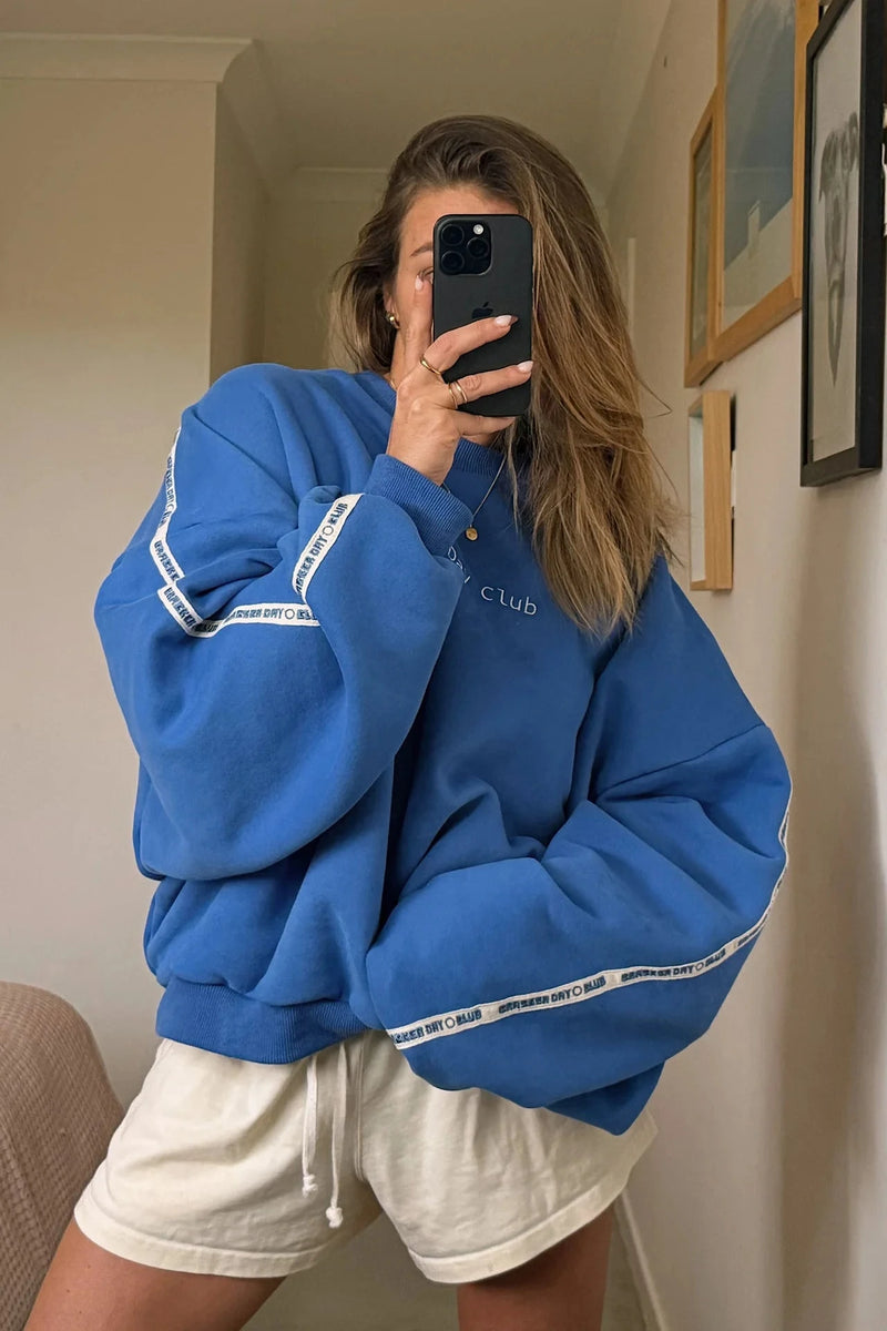 **PRE ORDER** Cloud Racer Sweater - Blue Jumper Cracker Day Club 