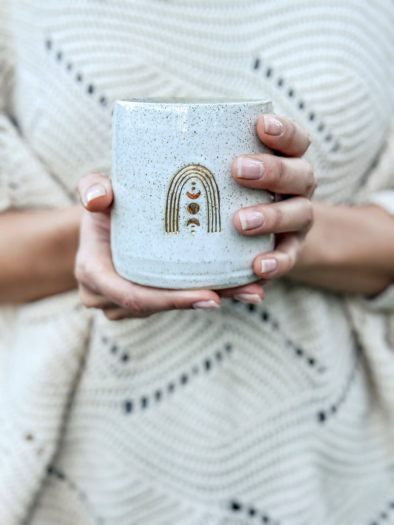 Ceramic Mug - Rainbow and Moon-phase Homewares Wolf and Clay Pty Ltd 