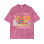 Caravan Baddie Oversized Tee - Pink Tee Maku 