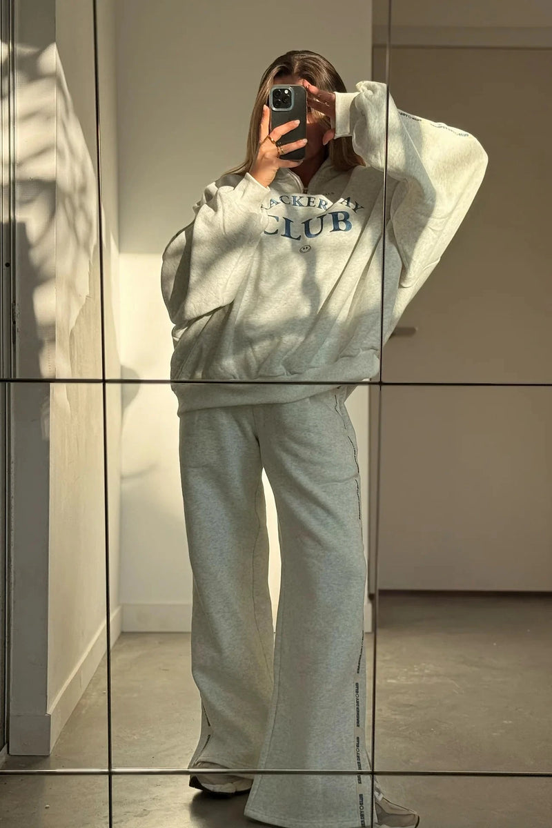 **PRE ORDER** Cloud Racer Sweatpants - Gray Marle trackpant Cracker Day Club 