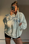 **PRE ORDER** Cloud Quarter Zip Sweat - Grey Marle Jumper Cracker Day Club 