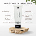 SPF 50 Natural Tinted Moisturiser - Light Avocado Zinc 
