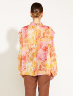 Earthly Paradise Long Sleeve Sheer Blouse Shirts & Tops Fate + Becker 