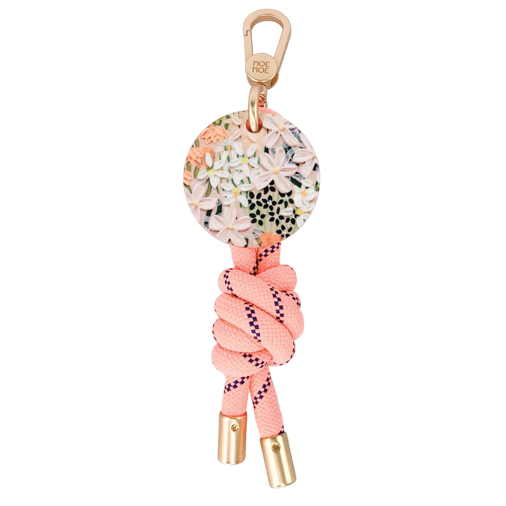 Keyring Floral Wild Child Coral Accessories Moe & Moe 