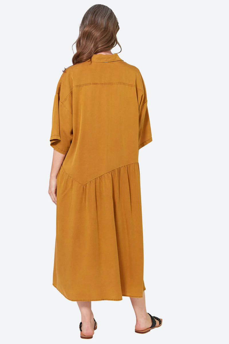 Elan Shirt Dress - Honey Top Eb & Ive 
