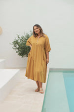 Elan Shirt Dress - Honey Top Eb & Ive 