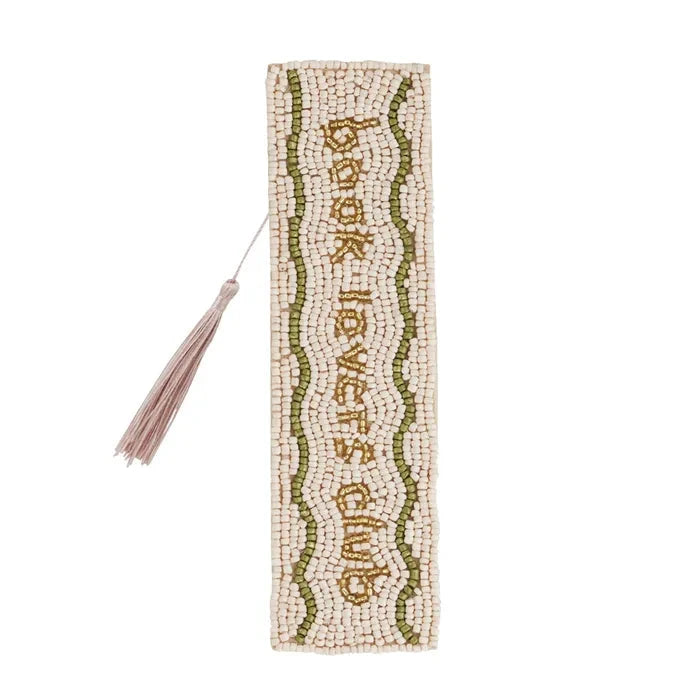 Book Lover Beaded Bookmark - Nude Homewares Coast To Coast 