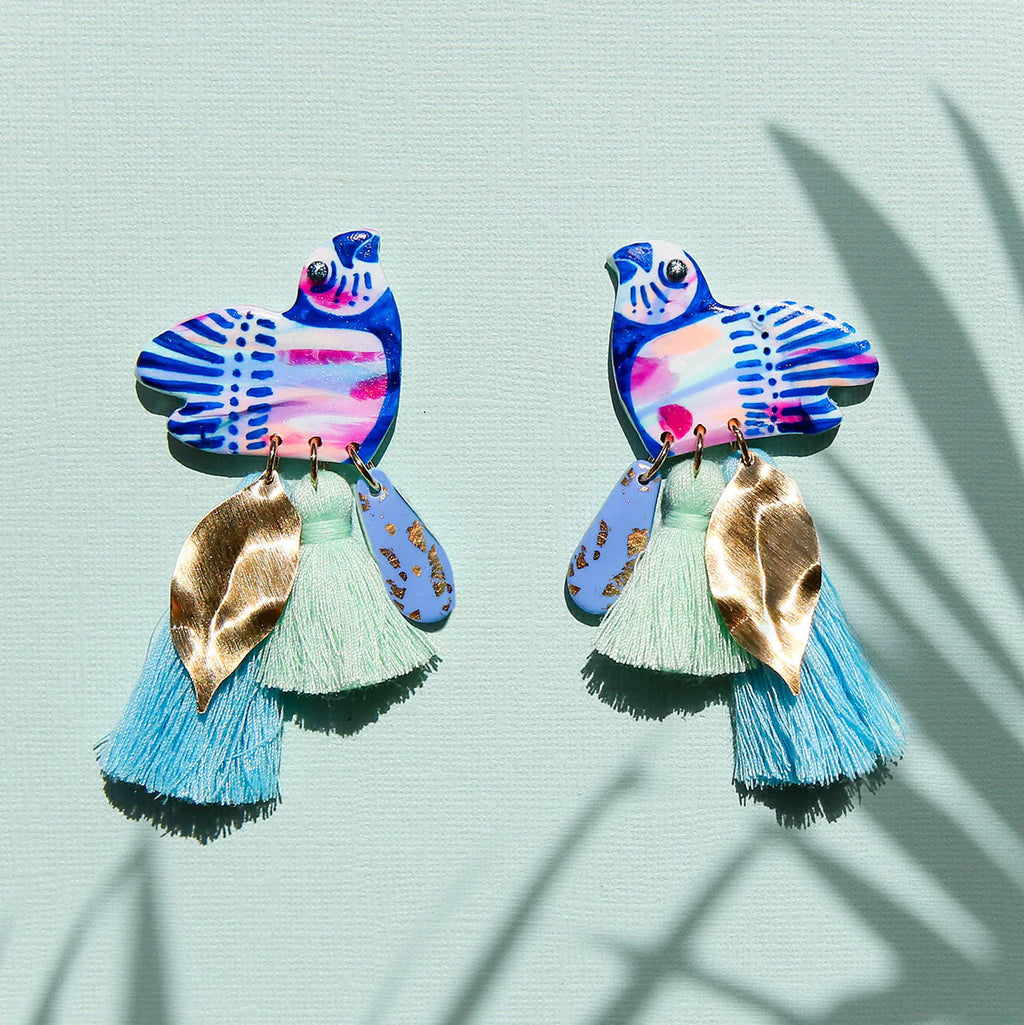 Macaw Blue Earrings Jewelry Kingston Jewelry 
