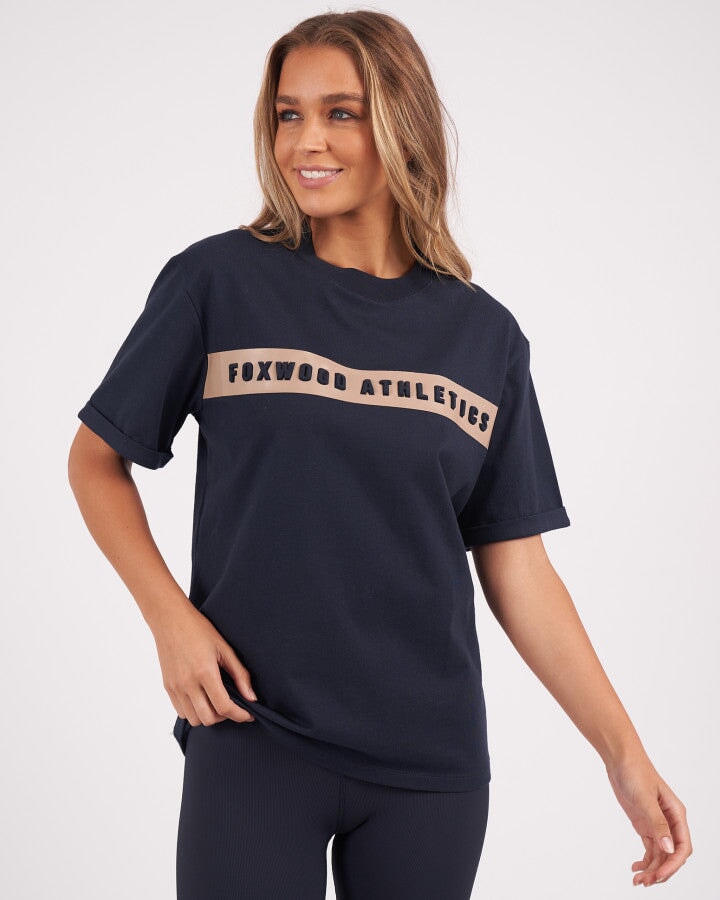 Foxwood Athletics Tee - Navy Top Foxwood 