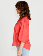 Francesca Relaxed Blouse - Pink Blouse Sass 