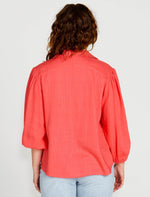 Francesca Relaxed Blouse - Pink Blouse Sass 