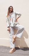Cassie Wide Leg Jean - Leopard Pants Feather & Noise 