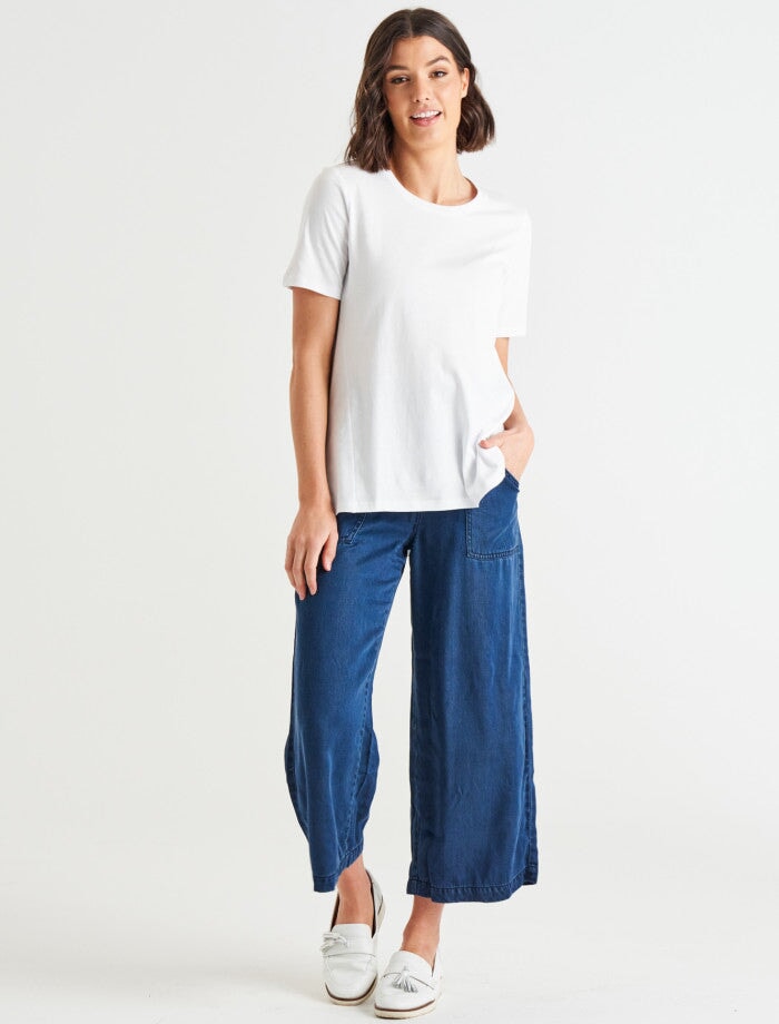 Hamilton Tee - White Shirts & Tops Betty Basics 