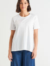 Hamilton Tee - White Shirts & Tops Betty Basics 