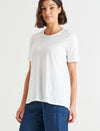 Hamilton Tee - White Shirts & Tops Betty Basics 