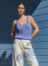 Rani Knit Tank - Blue Top White Closet 