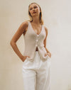 Valerie Knit Tank - Oatmeal Top White Closet 