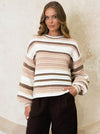 Sweet Treat Sweater - Coffee Knit Ebby & I 