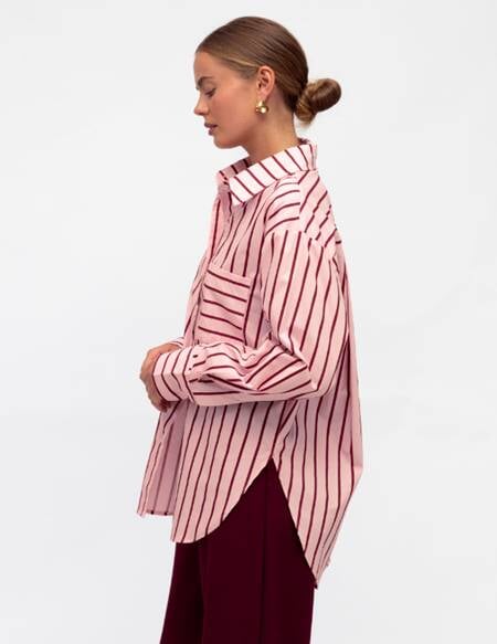 AZALEA STRIPE SHIRT Top White Closet 