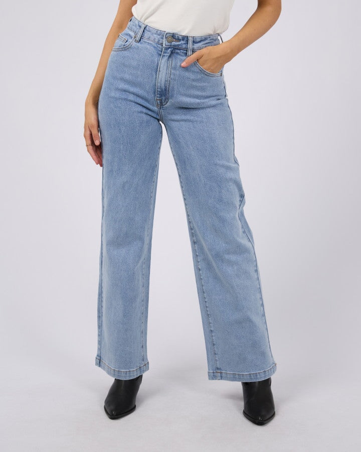 JACQUI WIDE LEG - Light Blue Pants All About Eve 