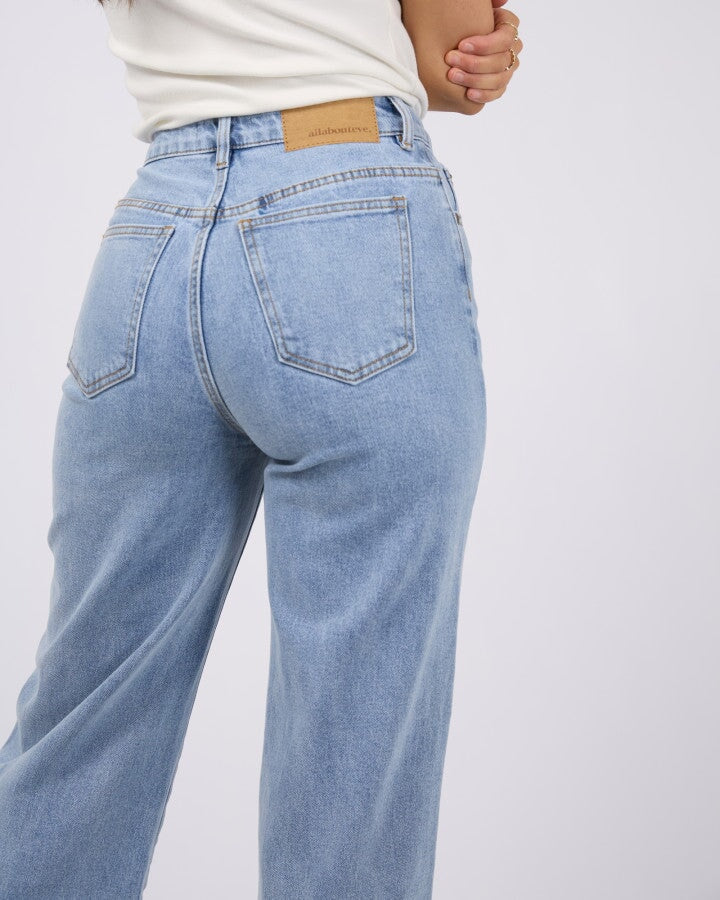 JACQUI WIDE LEG - Light Blue Pants All About Eve 