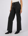 JACQUI WIDE LEG - Washed Black Pants All About Eve 