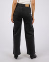 JACQUI WIDE LEG - Washed Black Pants All About Eve 