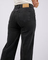 JACQUI WIDE LEG - Washed Black Pants All About Eve 