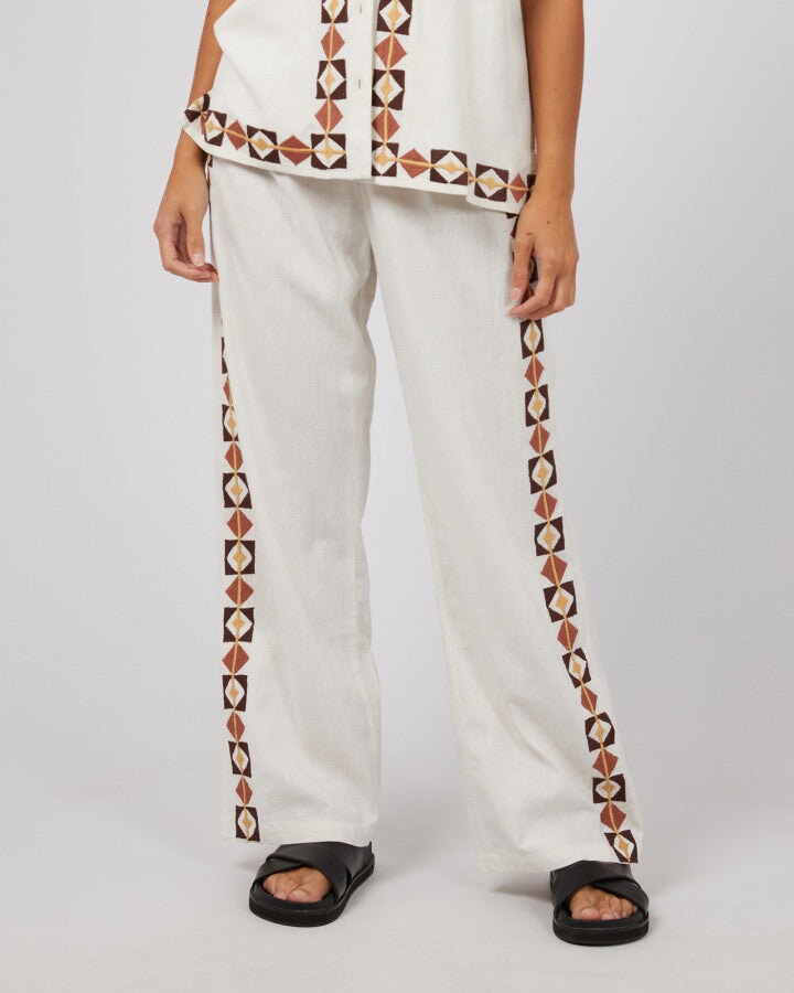 Los Cabos Pant Vintage White Pants Silent Theory 