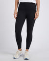 Luxe Rib Legging Black Leggings Foxwood 