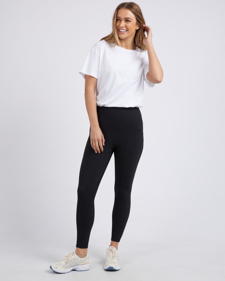 Luxe Rib Legging Black Leggings Foxwood 