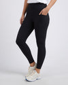 Luxe Rib Legging Black Leggings Foxwood 