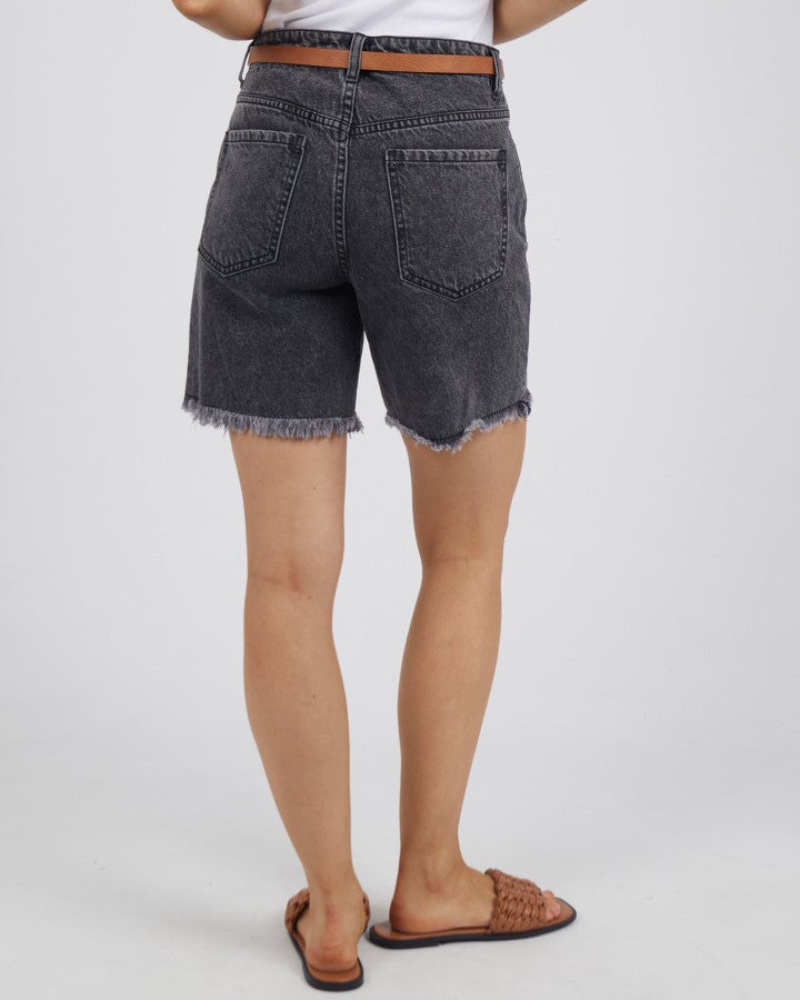 Millie Short Washed Black Shorts Foxwood 