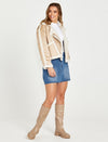 Roux Suede Jacket Fur Jacket Sass 