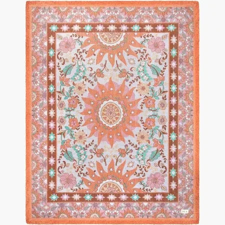 Sunchaser Woven Picnic Rug Isla In Bloom 