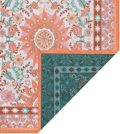 Sunchaser Woven Picnic Rug Isla In Bloom 