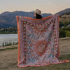 Sunchaser Woven Picnic Rug Isla In Bloom 