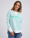 Simplified Stripe Crew - Green Jumper Foxwood 