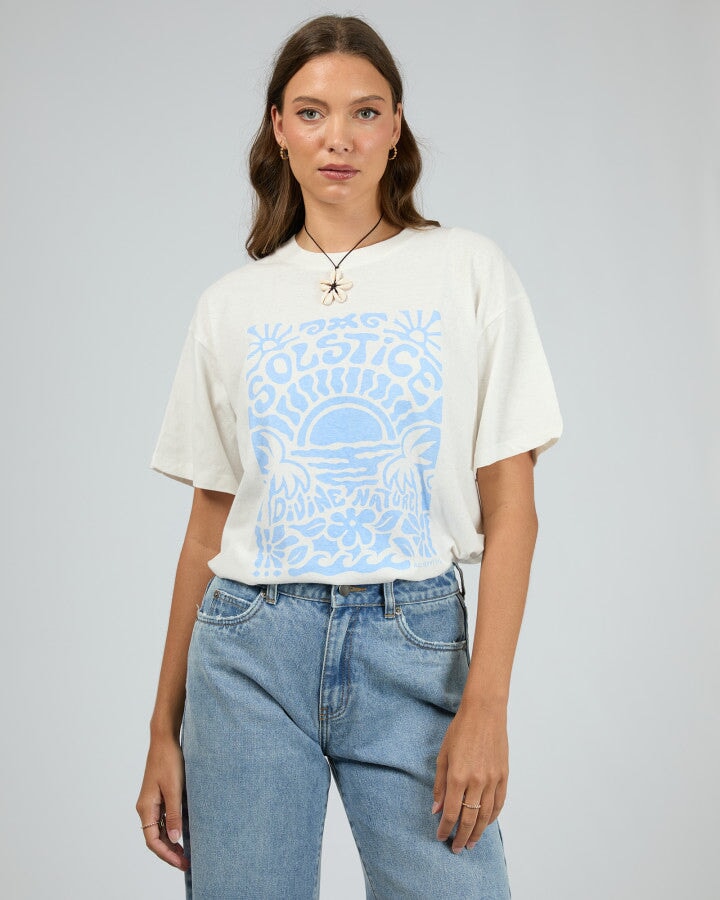 Summer Solstice Tee Vintage White Tee All About Eve 