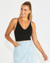 Tiana Seamfree Cami - Black Top Sass 