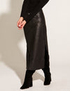 Underground Leather Midi Skirt Skirt Fate + Becker 