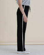 EVELYN WIDE LEG JOGGER - Black Pants Betty Basics 