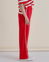 EVELYN WIDE LEG JOGGER - Red Pants Betty Basics 
