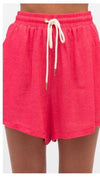 Side Stripe Shorts - Coral Jeans Label Of Love 