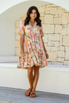 Morocco Tiered Mini Dress Dress Miracle 