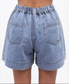 Side Stripe Shorts - Light Wash Jeans Label Of Love 