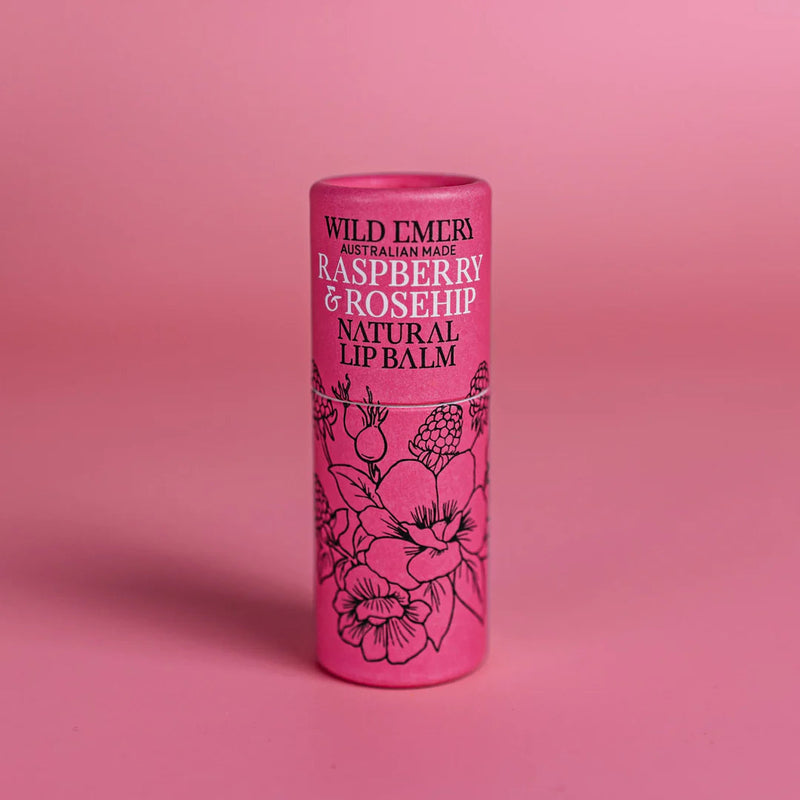 Natural Lip Balm - Raspberry & Rosehip Lip Care Wild Emery 