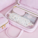Woven Cosmetic Hanging Bag Peony Pink Accessories Tonic Australia 